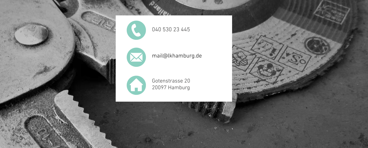 Ausschnitt 4 von 4 der Website von LK Hamburg, Hamburg
