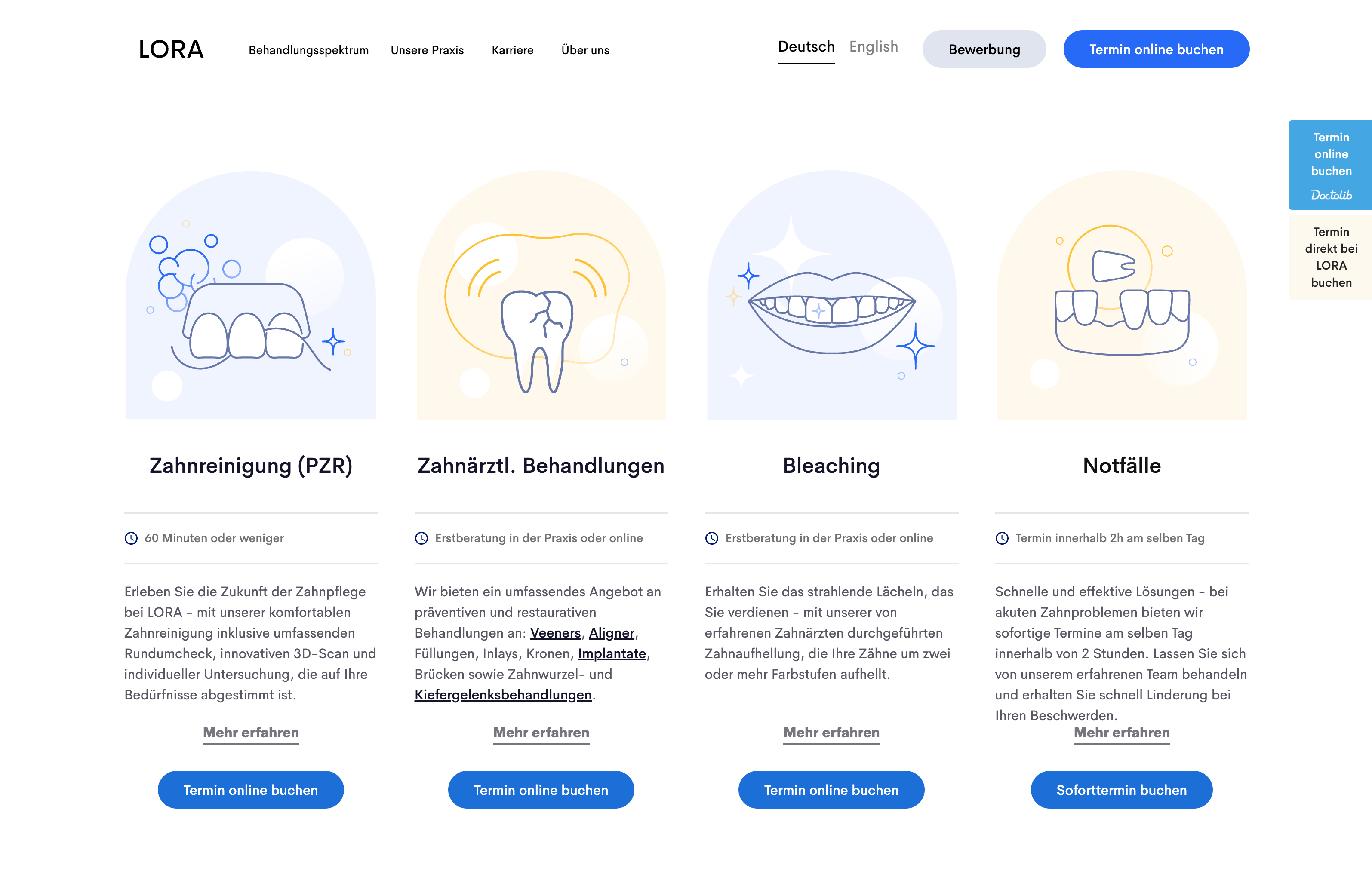 Ausschnitt 1 von 4 der Website von HeyLora, München