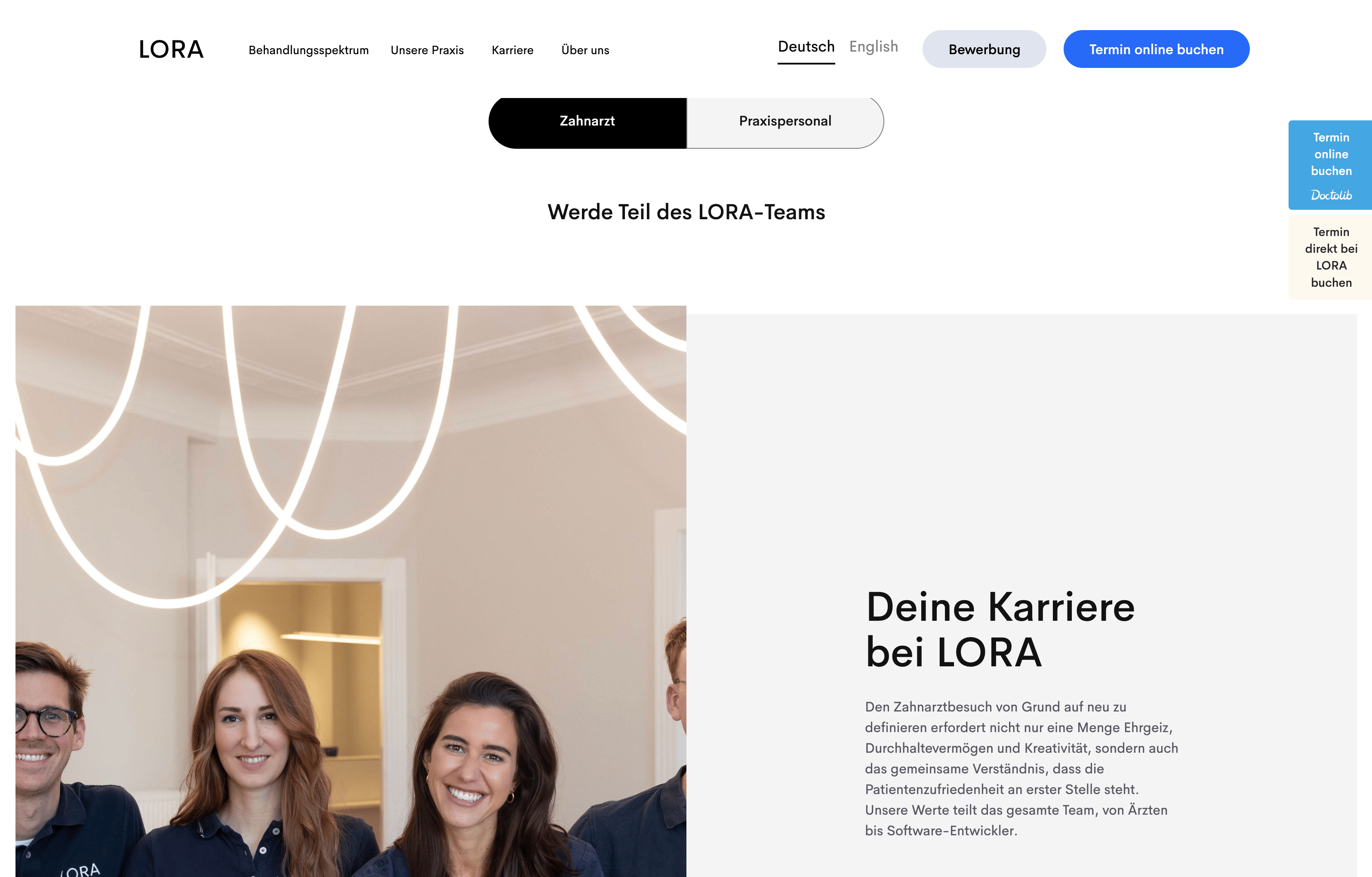 Ausschnitt 3 von 4 der Website von HeyLora, München