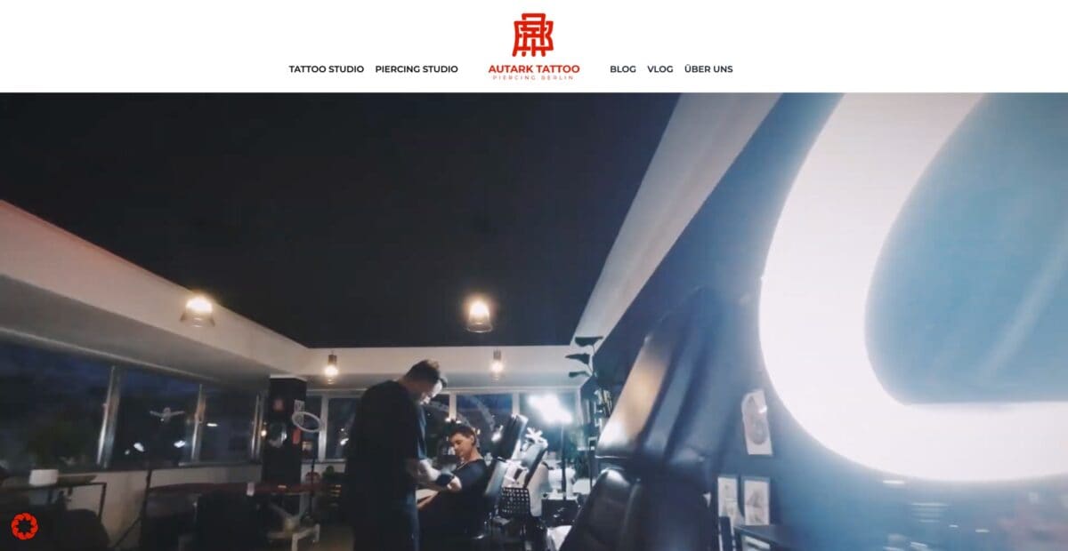 Screenshot der Website