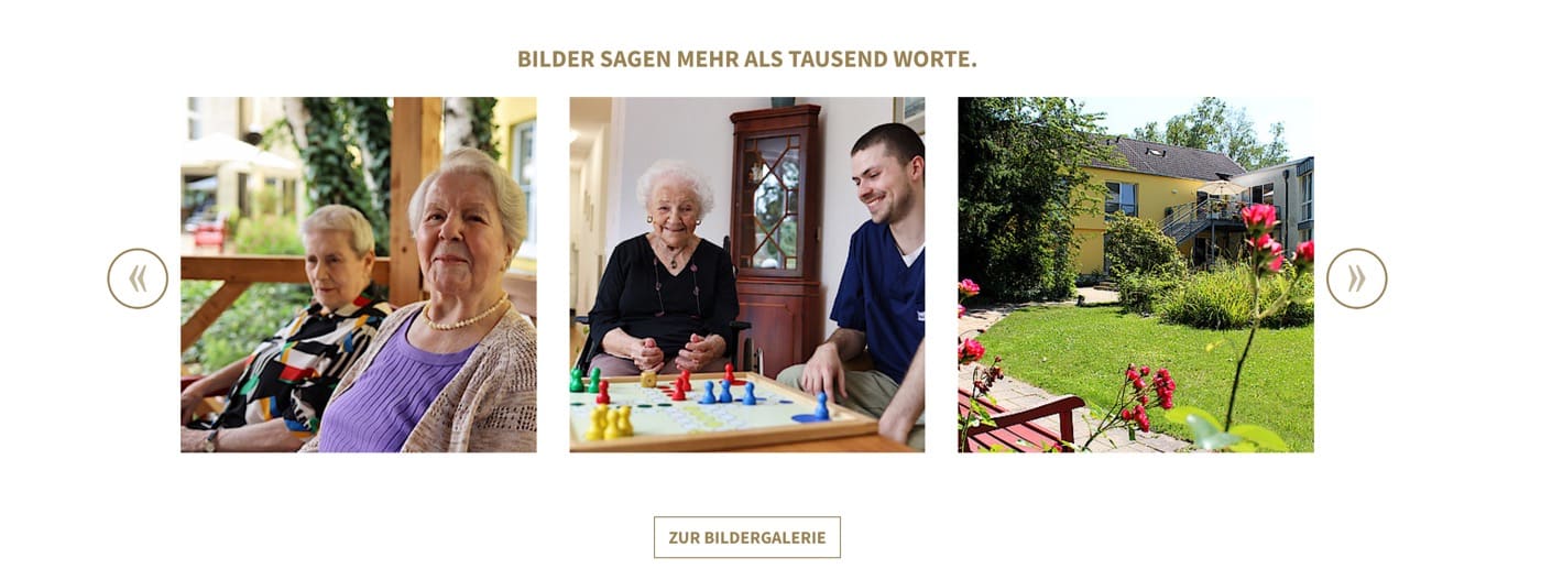 Ausschnitt 2 von 4 der Website von Clara-Elisen-Stift, Köln