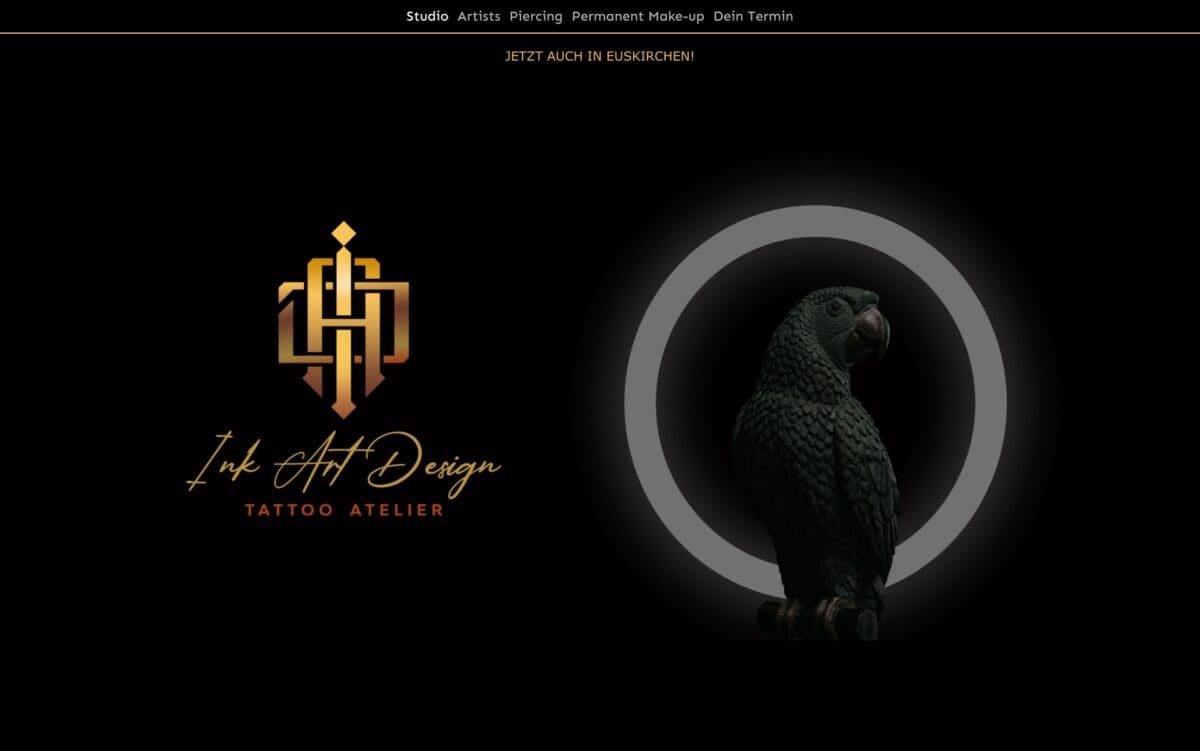 Screenshot der Website