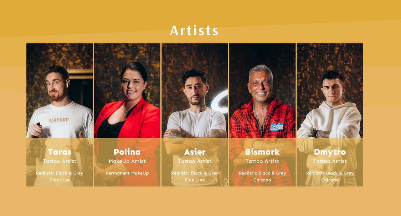 Ausschnitt 1 von 6 der Website von Ink Art Design, Bonn
