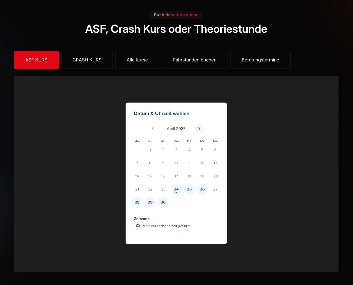 Ausschnitt 4 von 6 der Website von Fahrschule Goller, Landkreis Ludwigsburg