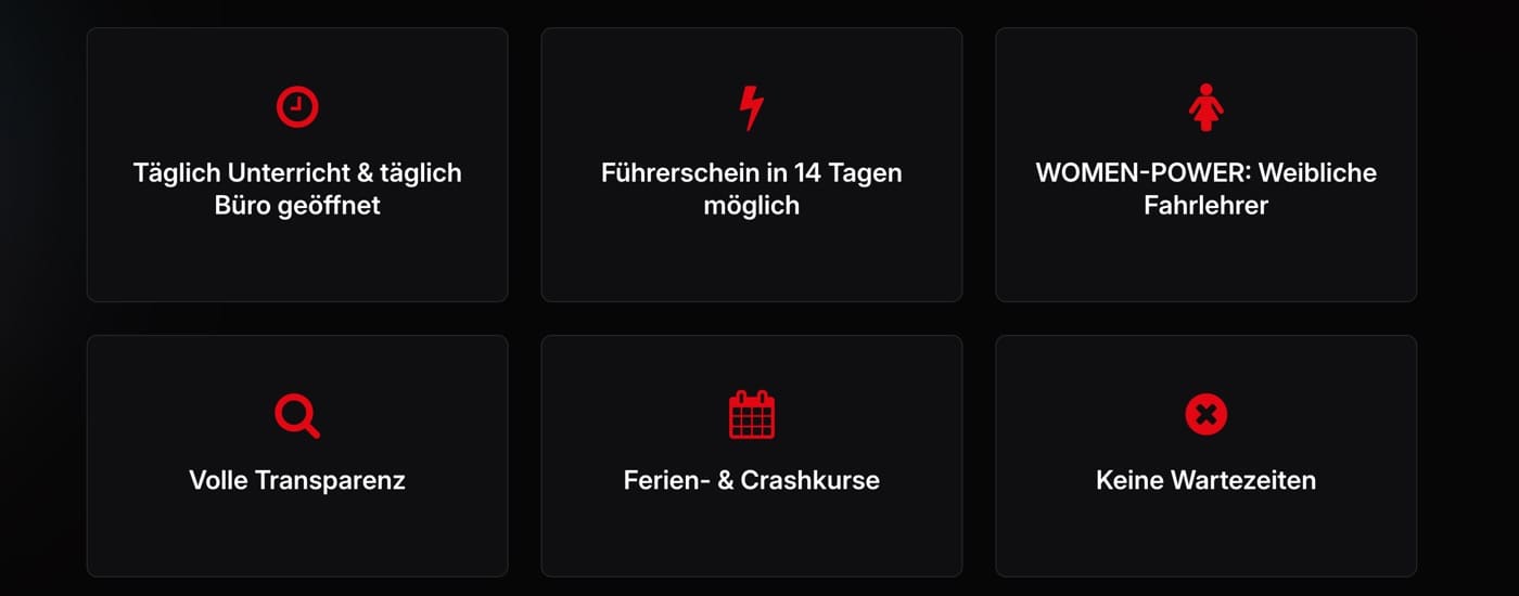 Ausschnitt 5 von 6 der Website von Fahrschule Goller, Landkreis Ludwigsburg