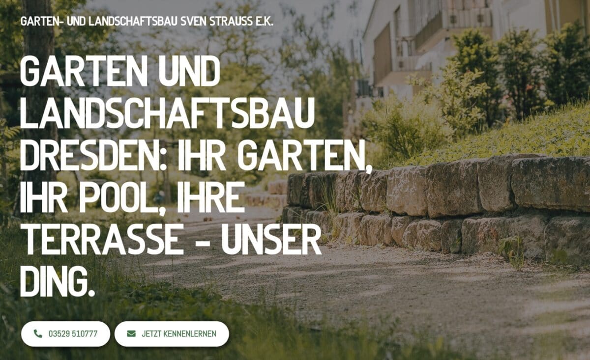 Screenshot der Website