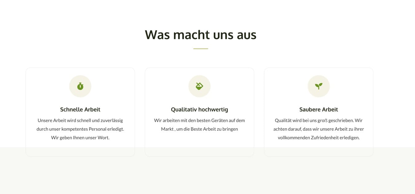 Ausschnitt 3 von 4 der Website von Aliti Garten- und Landschaftsbau, München