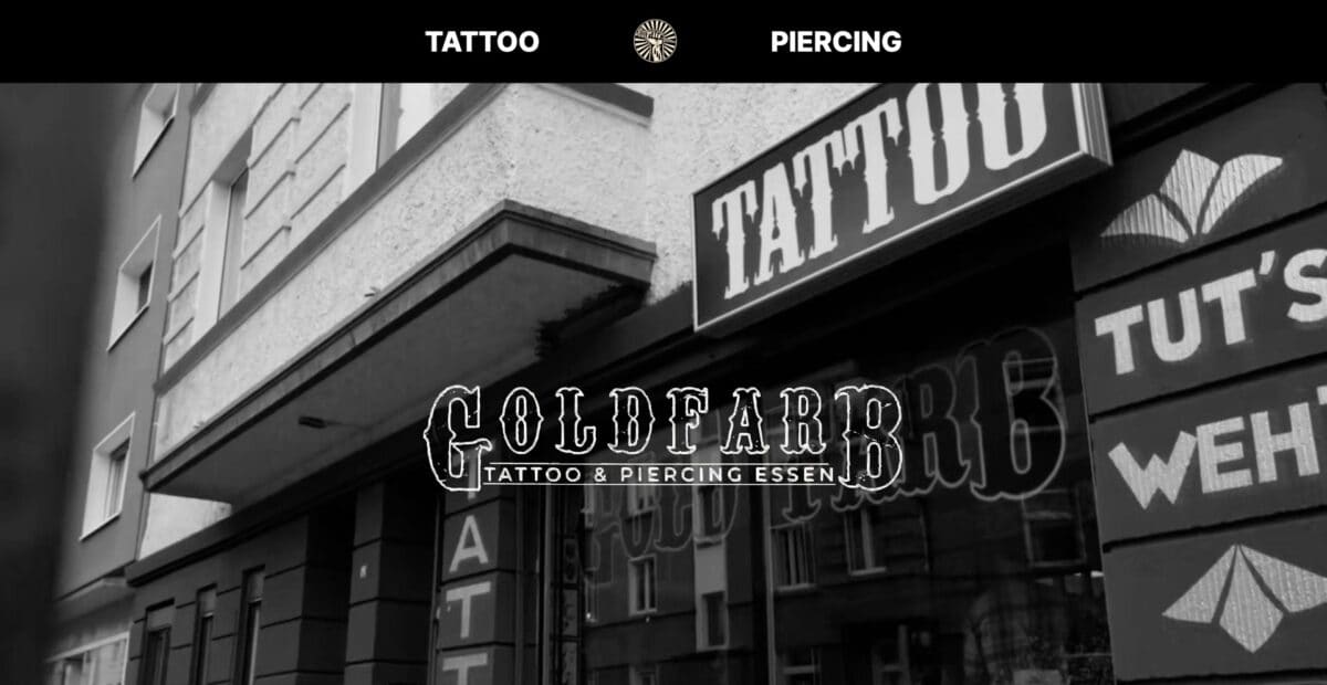 Screenshot der Website