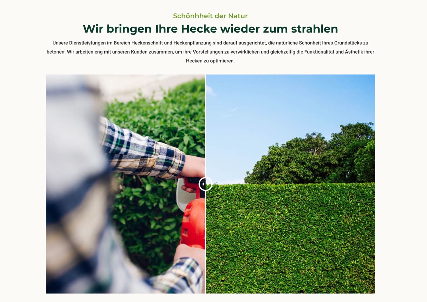 Ausschnitt 3 von 5 der Website von Galabau Wesserling, Kreis Stormarn