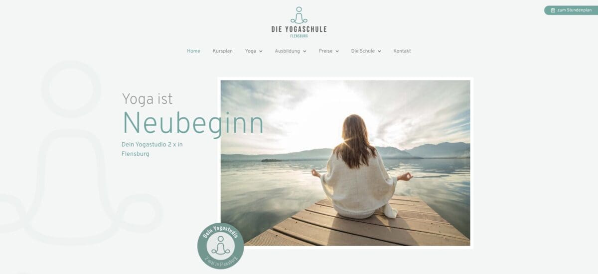 Screenshot der Website