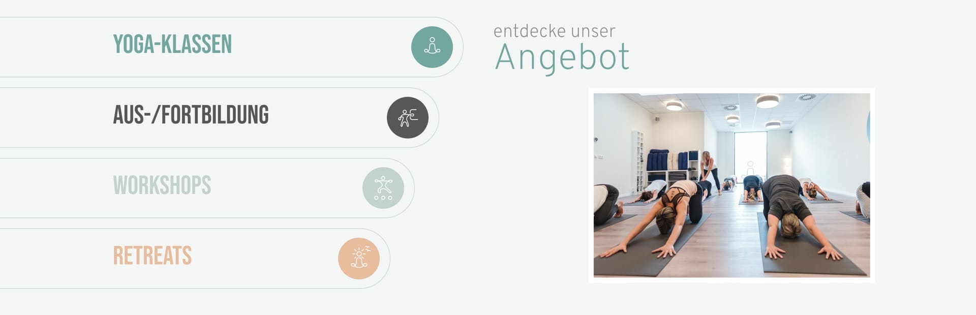 Ausschnitt 1 von 6 der Website von Yogaschule Flensburg, Flensburg