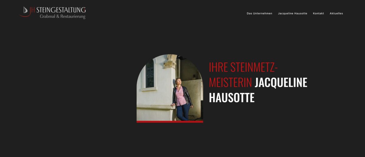 Screenshot der Website