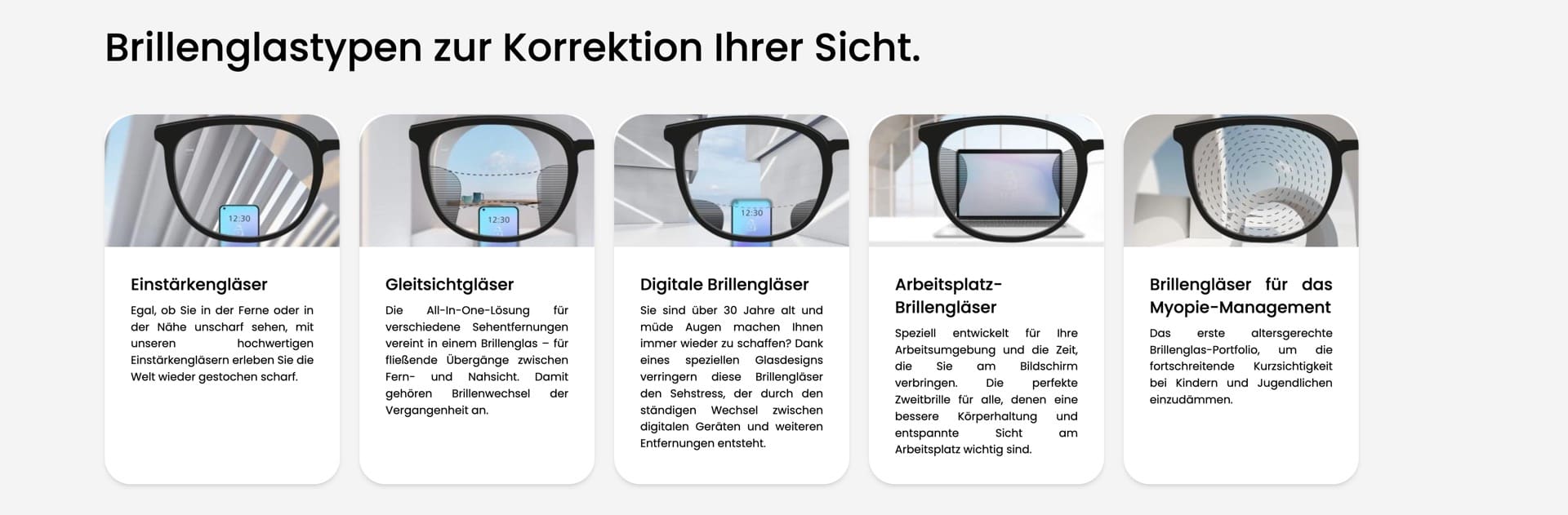 Ausschnitt 1 von 6 der Website von Optikhaus Drießlein, Nürnberg
