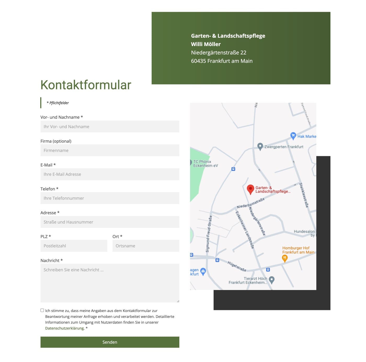 Ausschnitt 2 von 4 der Website von Garten- & Landschaftspflege Willi Möller, Frankfurt am Main