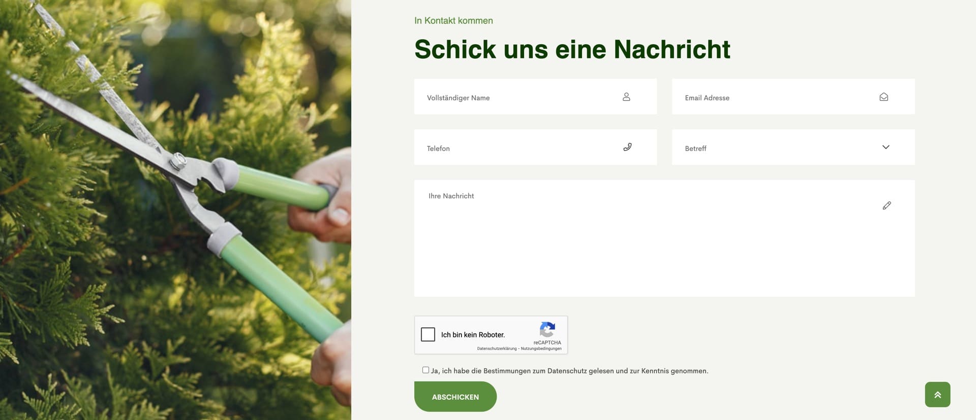 Ausschnitt 3 von 4 der Website von LIKA Galabau, Region Hannover
