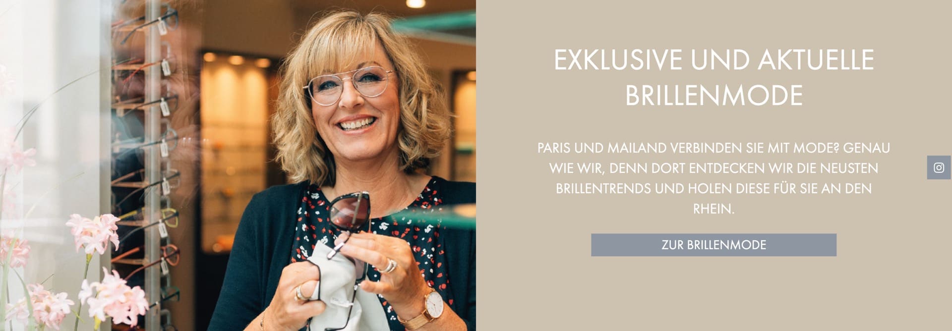 Ausschnitt 1 von 5 der Website von Optik Simon Köln, Köln