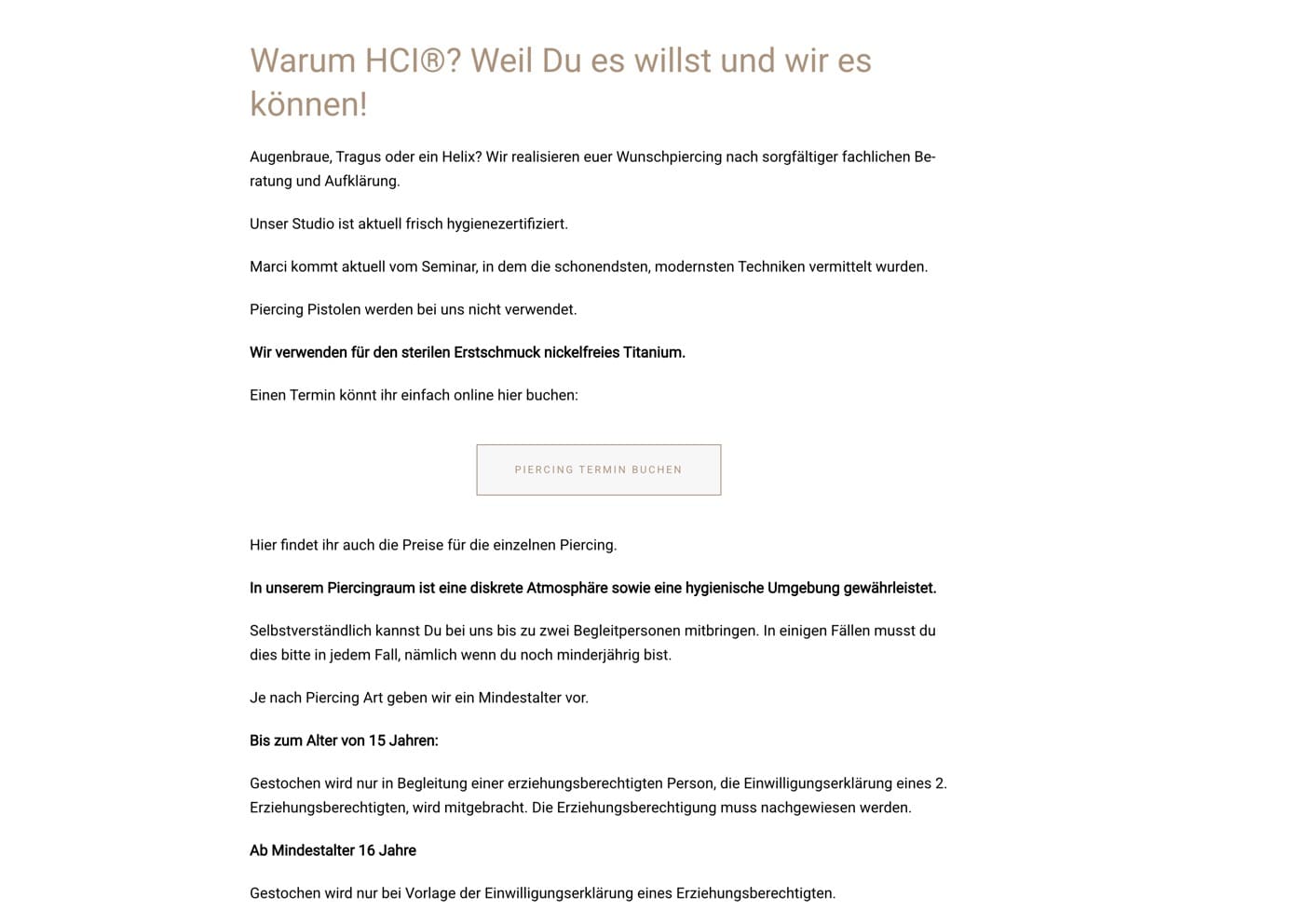 Ausschnitt 1 von 4 der Website von Ink Art Design, Hamburg