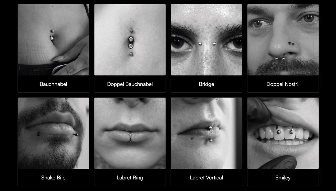 Ausschnitt 2 von 5 der Website von Tattoo Anansi, München