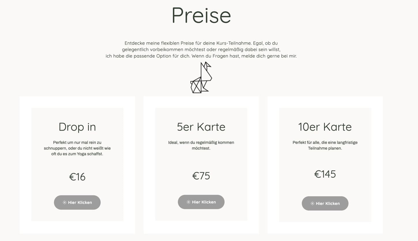 Ausschnitt 2 von 6 der Website von Yoogamii, Rhein-Sieg-Kreis