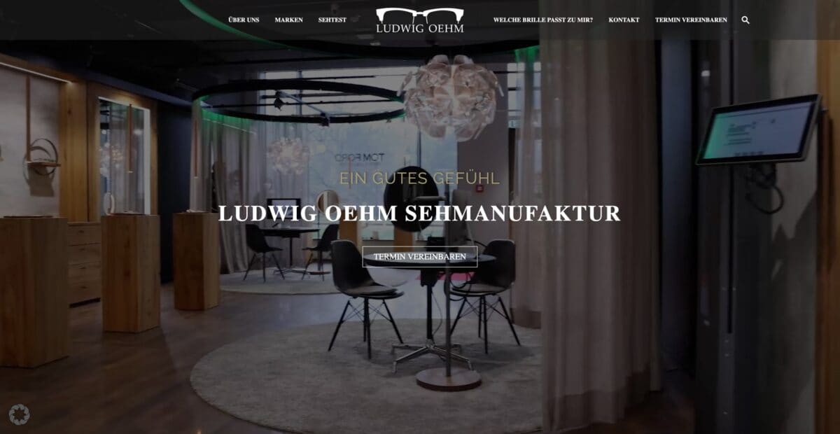 Screenshot der Website
