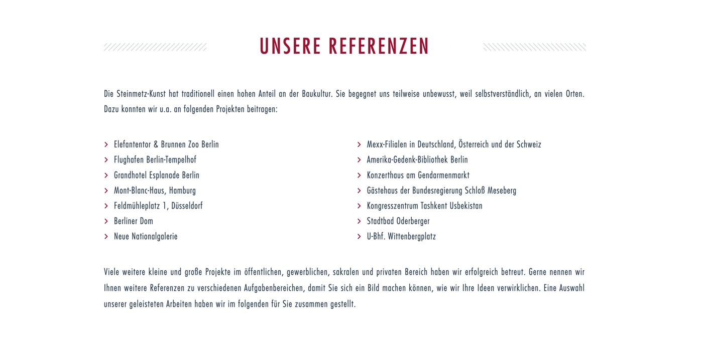 Ausschnitt 4 von 5 der Website von Gebauer Steinmetzarbeiten, Berlin