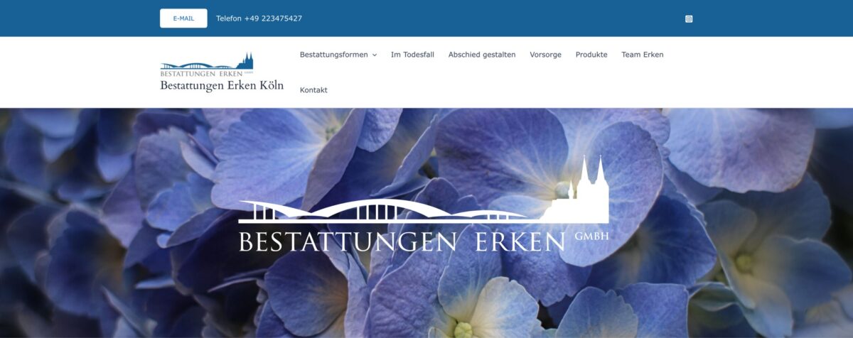Screenshot der Website