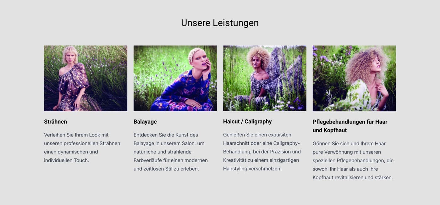 Ausschnitt 1 von 4 der Website von THEAD München, München
