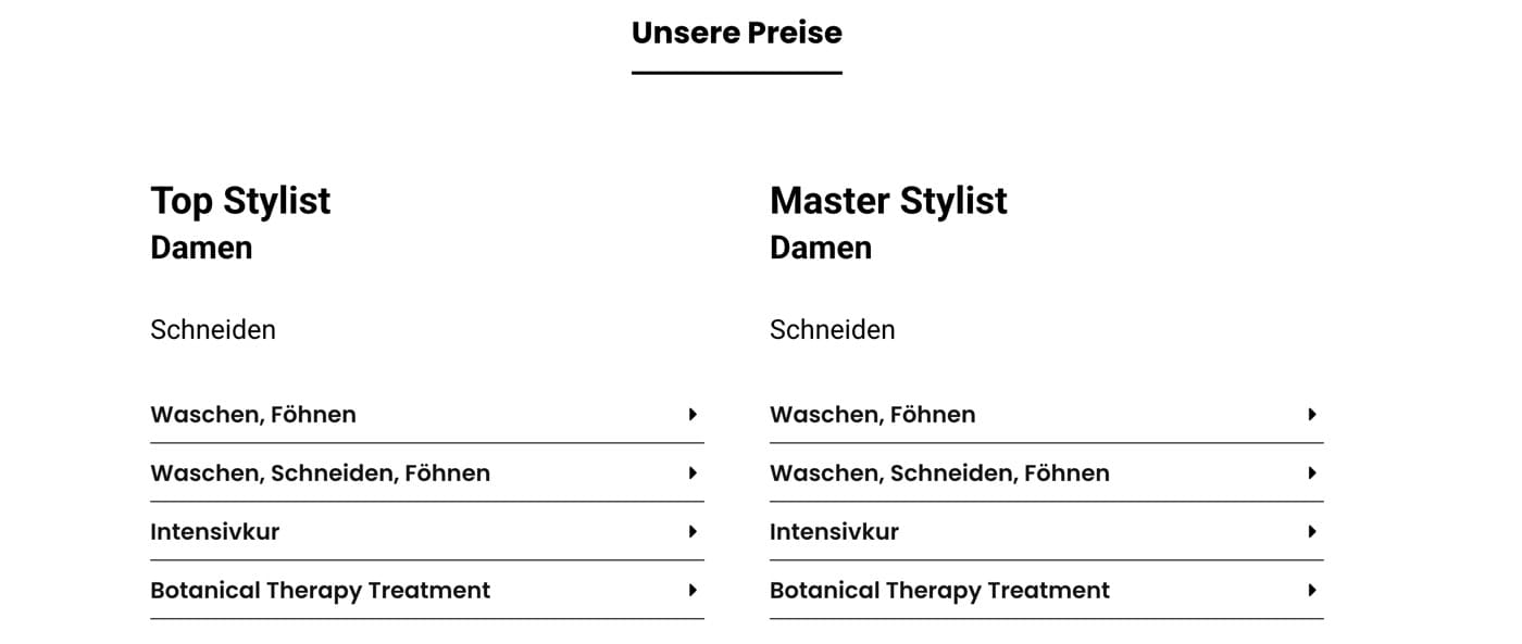 Ausschnitt 3 von 4 der Website von THEAD München, München