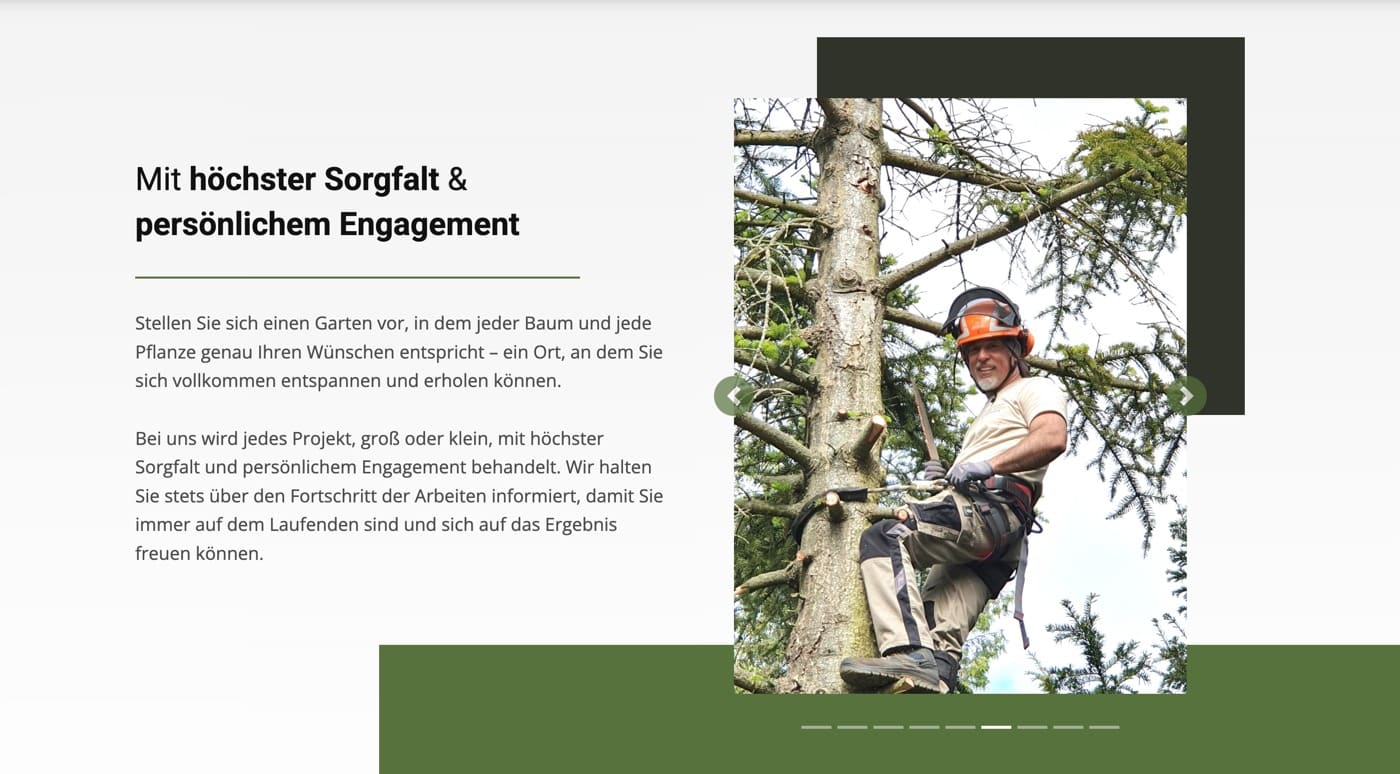 Ausschnitt 4 von 4 der Website von Garten- & Landschaftspflege Willi Möller, Frankfurt am Main