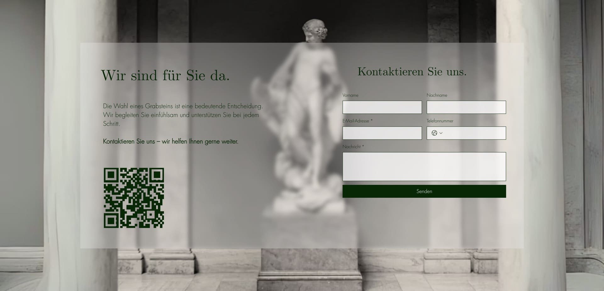 Ausschnitt 4 von 5 der Website von Feinhieb Steinbildhauerei, Rhein-Sieg-Kreis