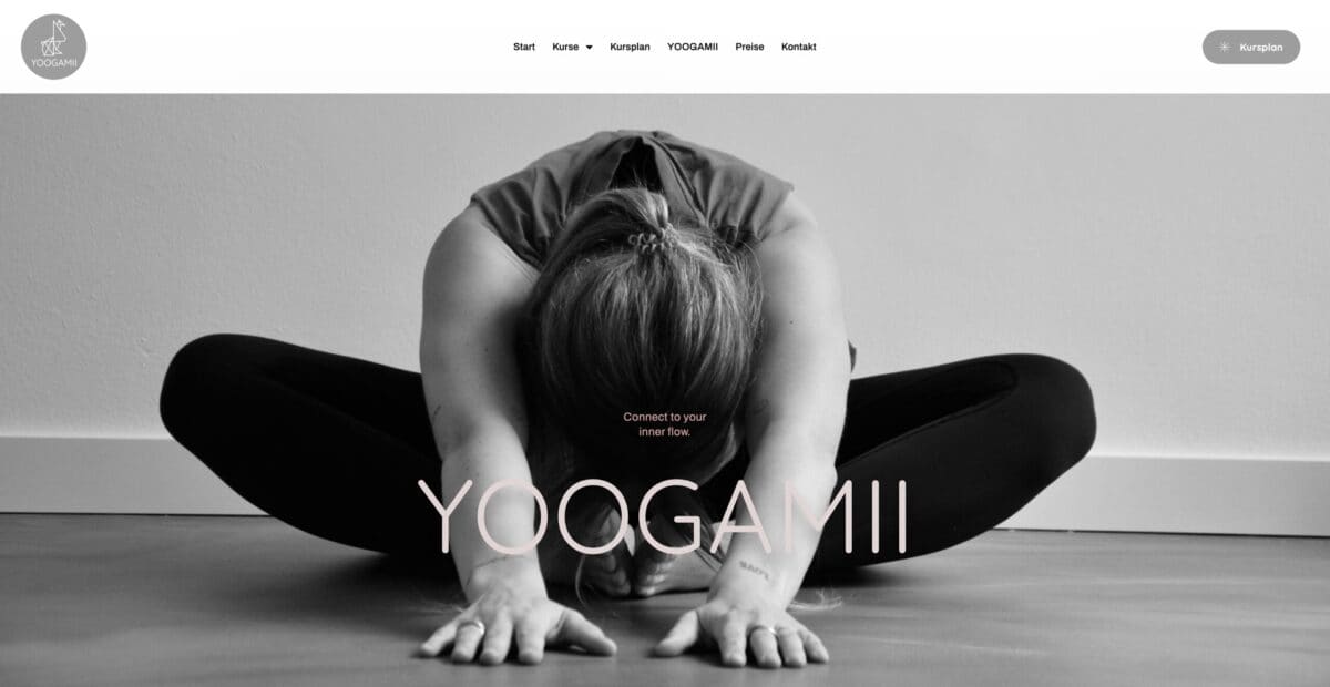 Screenshot der Website