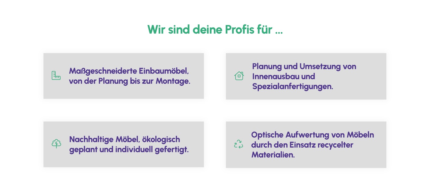 Ausschnitt 1 von 6 der Website von deinTischler Leipzig, Leipzig