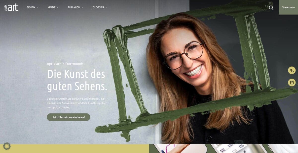 Screenshot der Website
