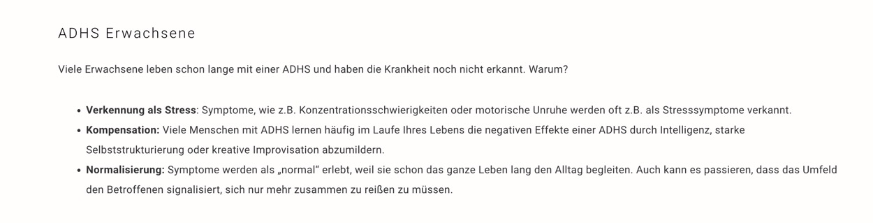 Ausschnitt 3 von 6 der Website von Freiraum Psychotherapie Berlin, Berlin