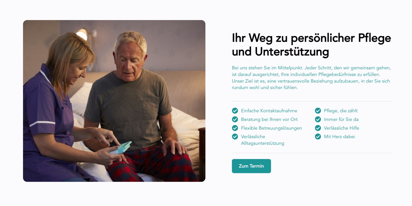 Ausschnitt 5 von 6 der Website von Pflege für Hamburg PFH, Hamburg