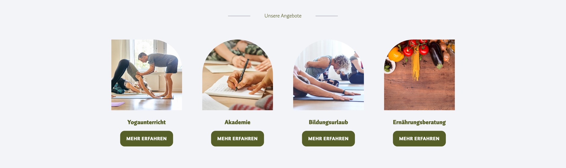 Ausschnitt 5 von 5 der Website von Ashtanga Yoga Bremen, Bremen