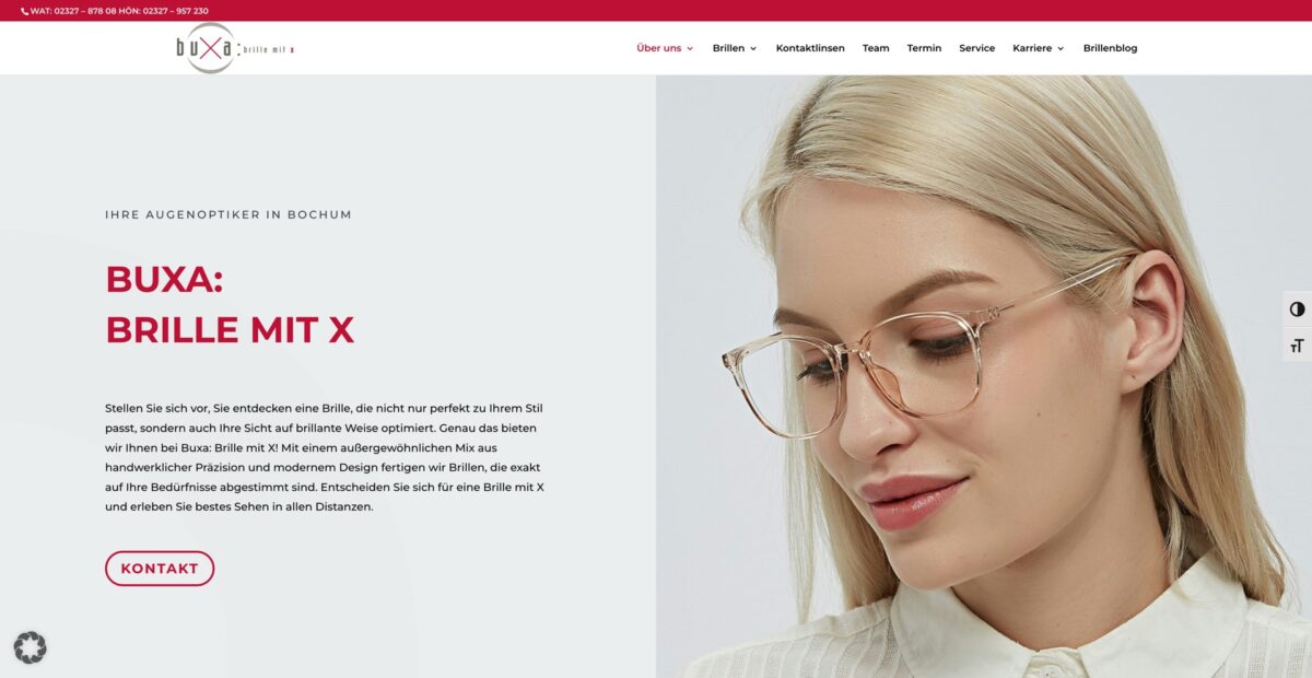 Screenshot der Website