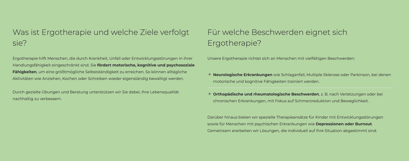 Ausschnitt 4 von 6 der Website von sprich mit – Praxis für Logopädie, Dortmund