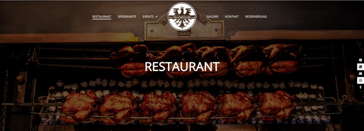 Screenshot der Website