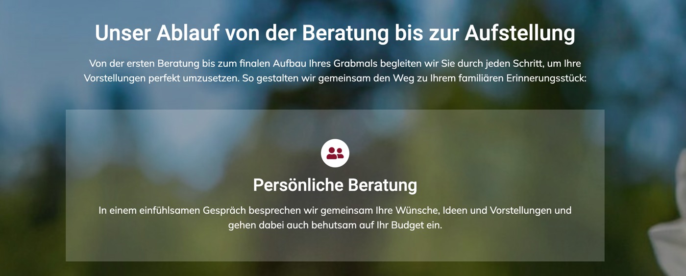 Ausschnitt 6 von 6 der Website von Wegener Grabmale, Lübeck