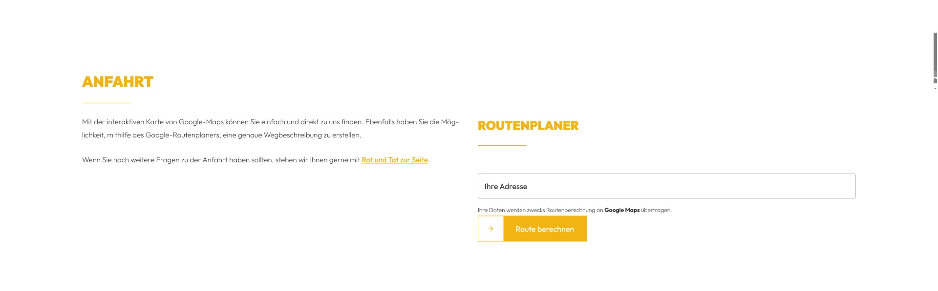 Ausschnitt 4 von 4 der Website von APD Dortmund, Dortmund