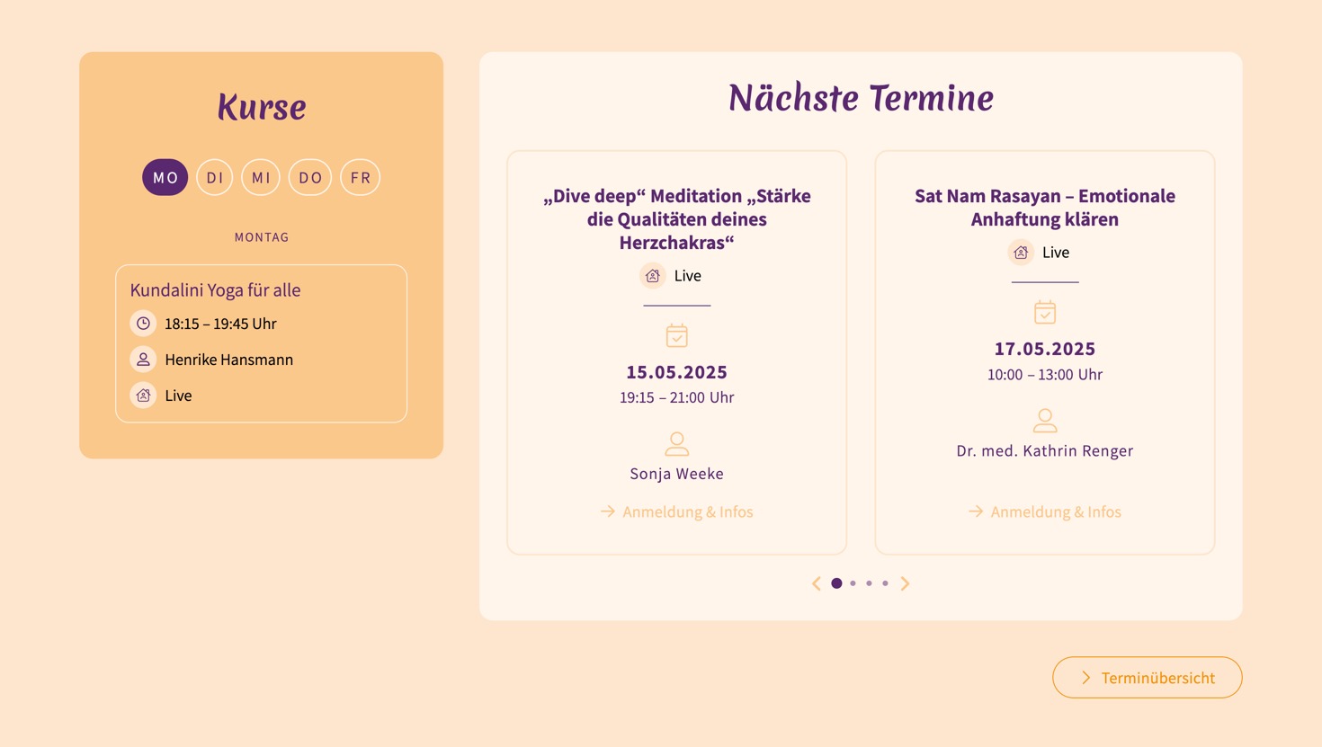 Ausschnitt 1 von 5 der Website von JiO Yoga Bochum, Bochum