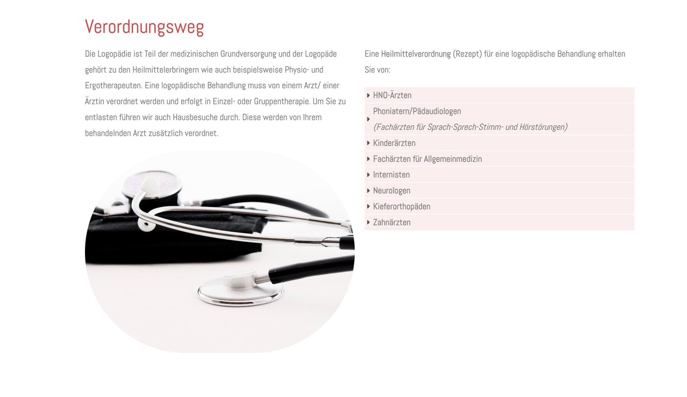 Ausschnitt 2 von 4 der Website von MUNDWERK, Frankfurt am Main