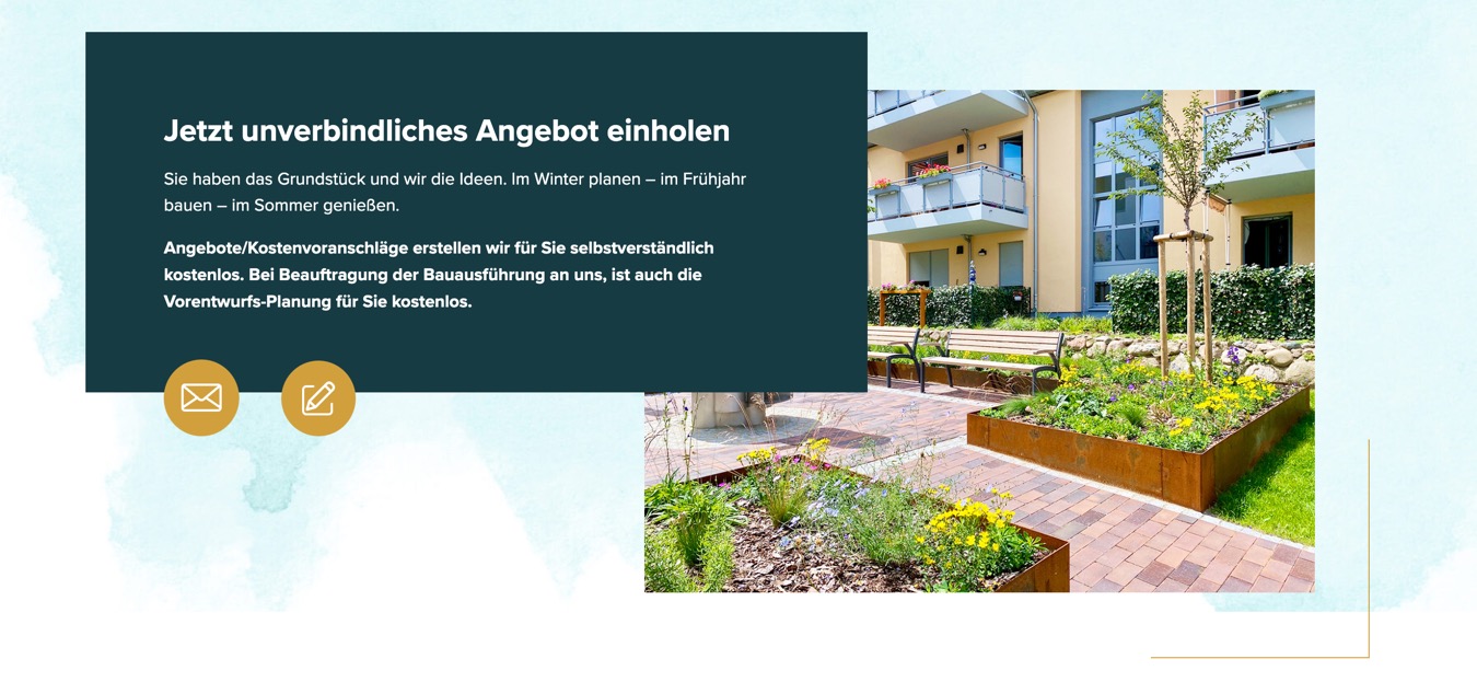 Ausschnitt 4 von 5 der Website von Jungjohann & Jensen, Landkreis Rostock