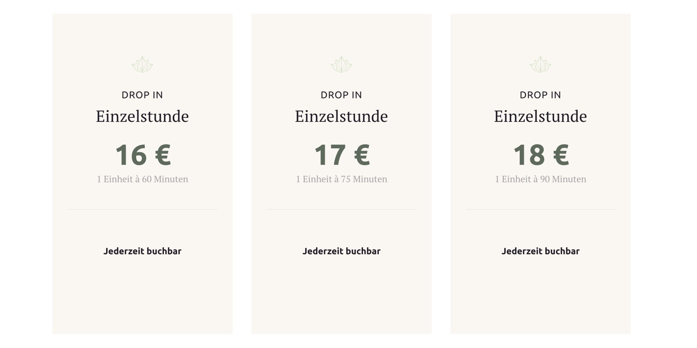 Ausschnitt 6 von 6 der Website von youyoga Rostock, Rostock