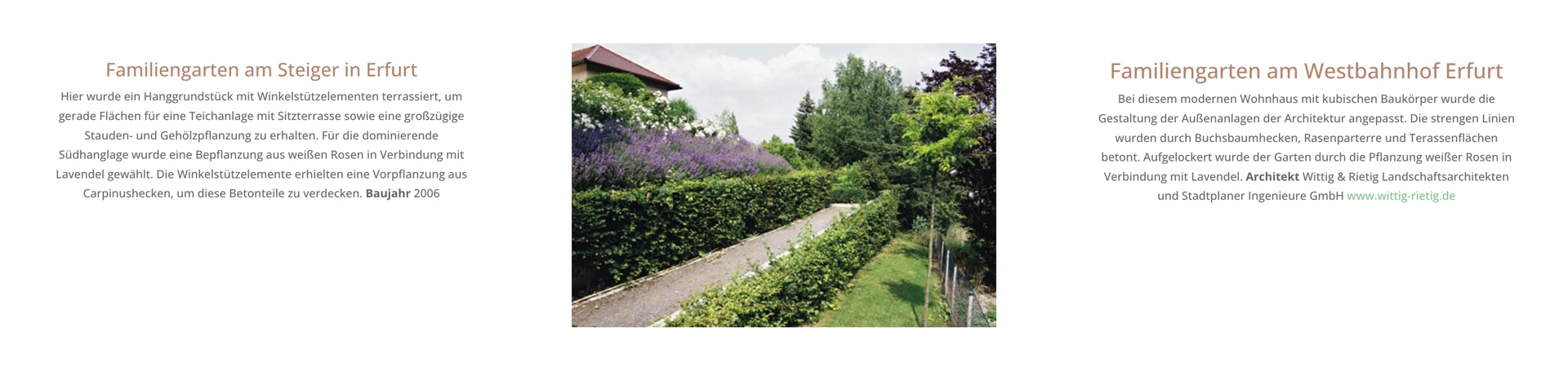 Ausschnitt 1 von 3 der Website von Landschaftsbau Erfurt Simonsen, Erfurt