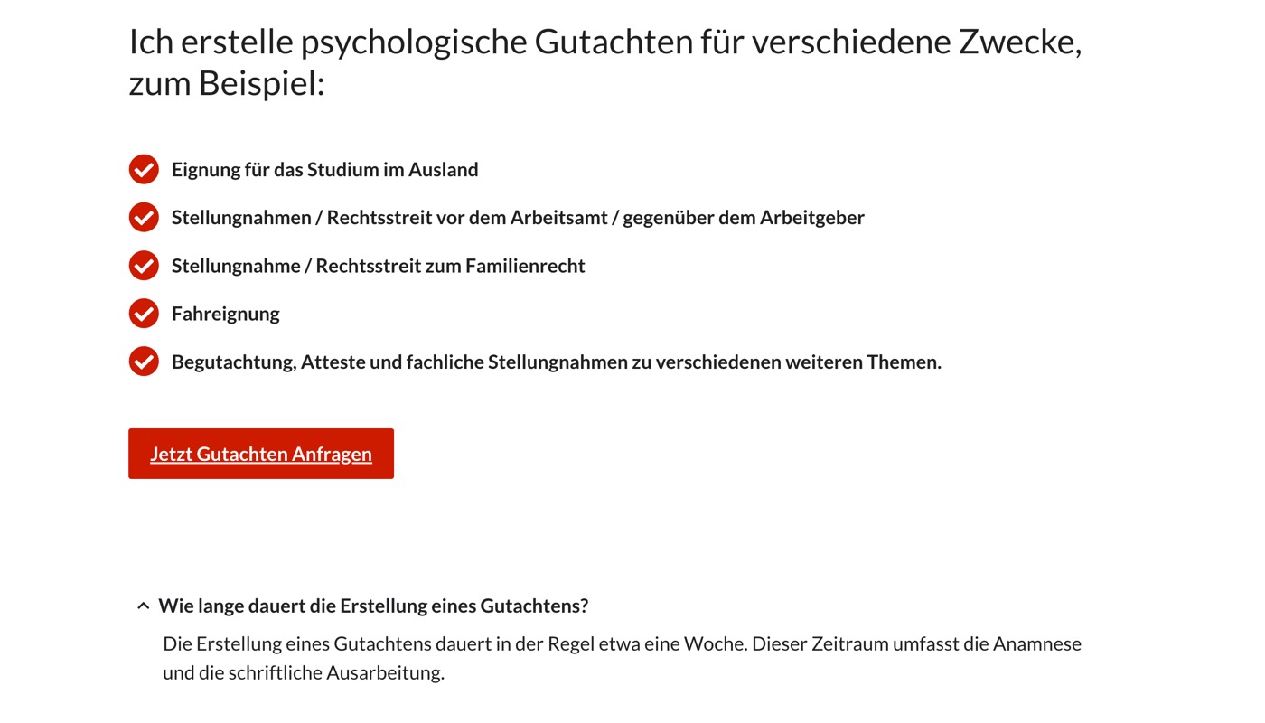 Ausschnitt 4 von 5 der Website von Systemische Therapie Stuttgart, Stuttgart