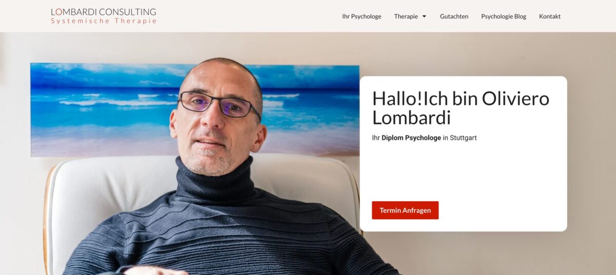 Screenshot der Website