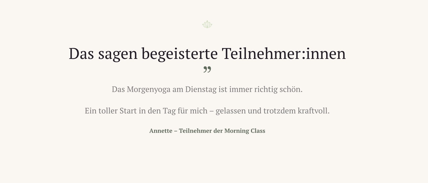Ausschnitt 2 von 6 der Website von youyoga Rostock, Rostock