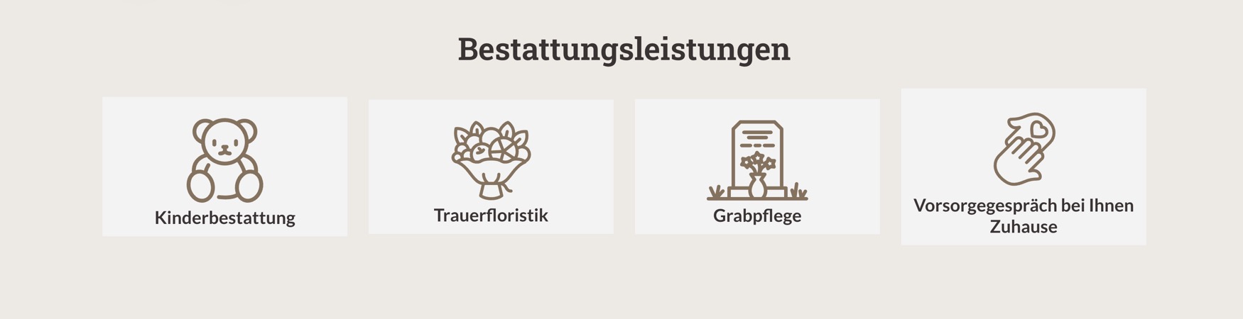 Ausschnitt 3 von 6 der Website von Bestattungen Hohenwinden, Erfurt